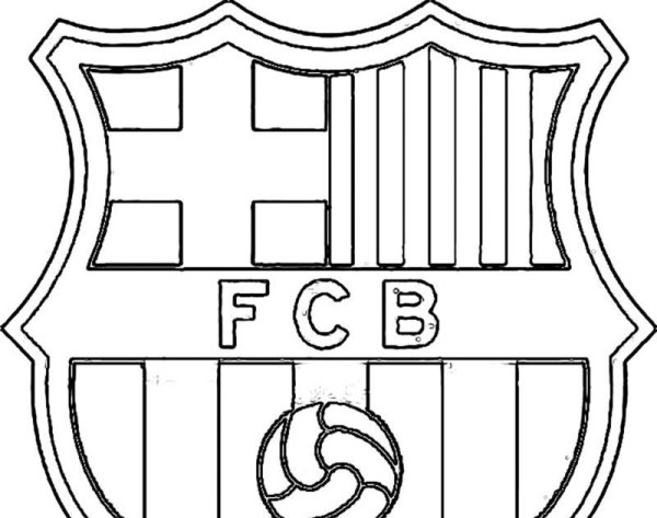 Флаг Барселоны раскраска