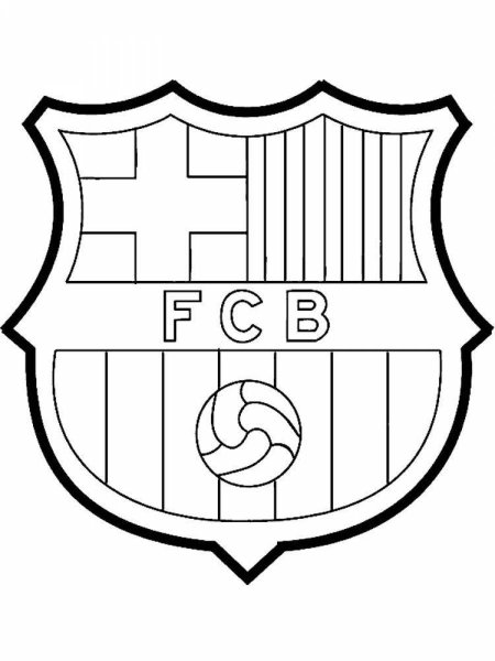 Раскраска команда Барселона