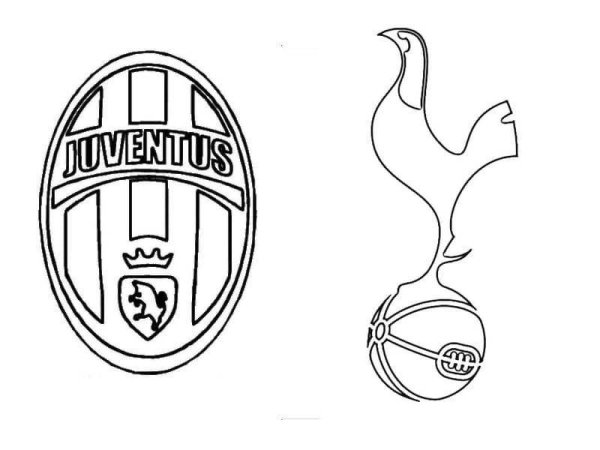 Раскраски футбольных клубов Ювентус