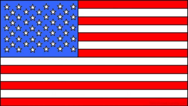Американский флаг рисунок