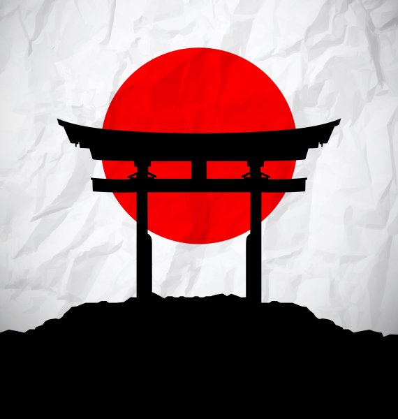 Япония Страна восходящего солнца флаг